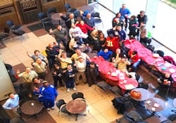 Boy Scout Troop 11 enjoys its 2012 holiday party.