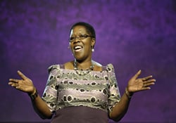 Betty Katiyo addresses the 2012 General Conference.