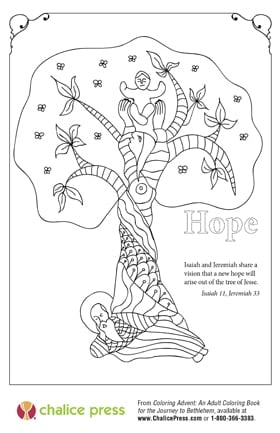 Image from Coloring Advent courtesy Chalice Press.