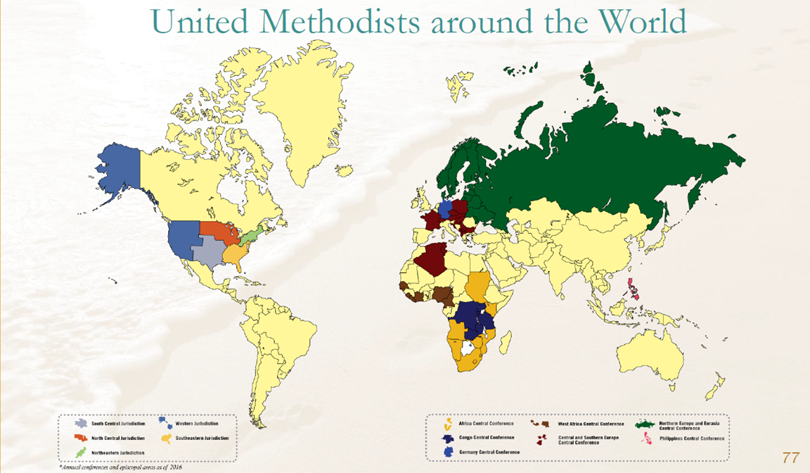 Metodistas Unidos a través del mundo