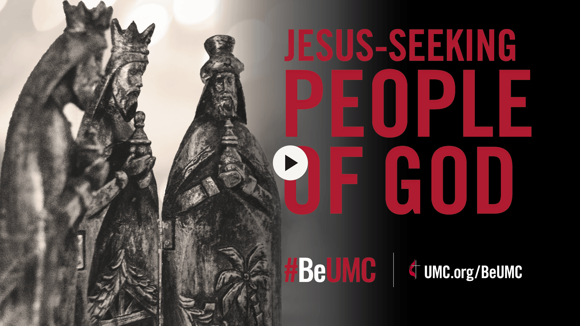 The People of God campaign celebrates the core values that connect the people of The United Methodist Church. We are faithful, Jesus-seeking, missional, committed, spirit-filled, deeply rooted, connected, resilient, justice-seeking and diverse people of God. Worship video screenshot for Jesus-seeking for December 2021.