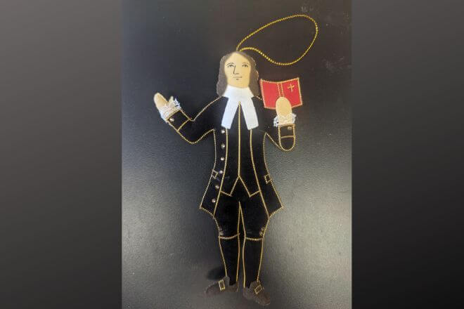 Giving Tuesday donors have an opportunity to receive an exclusive John Wesley cloth ornament with donations of $250 or more.